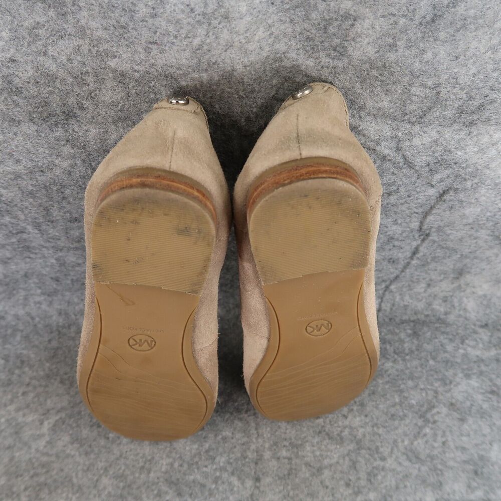 Michael Kors Shoes Womens 6.5 Loafer Leather Moccasin Slip On Fashion Career Tan - Picture 11 of 14